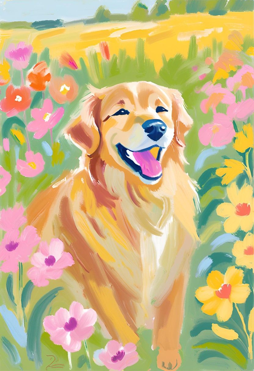 Golden Retriever Gyerek Élményfestés – Nyíregyháza