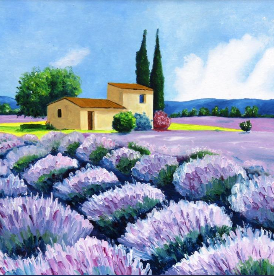 Levendula szüreti élményfestés